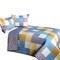 3-Piece Full/Queen Quilt Set, Reversible Patchwork, Vermicelli Quilted, Soft TC Fabric